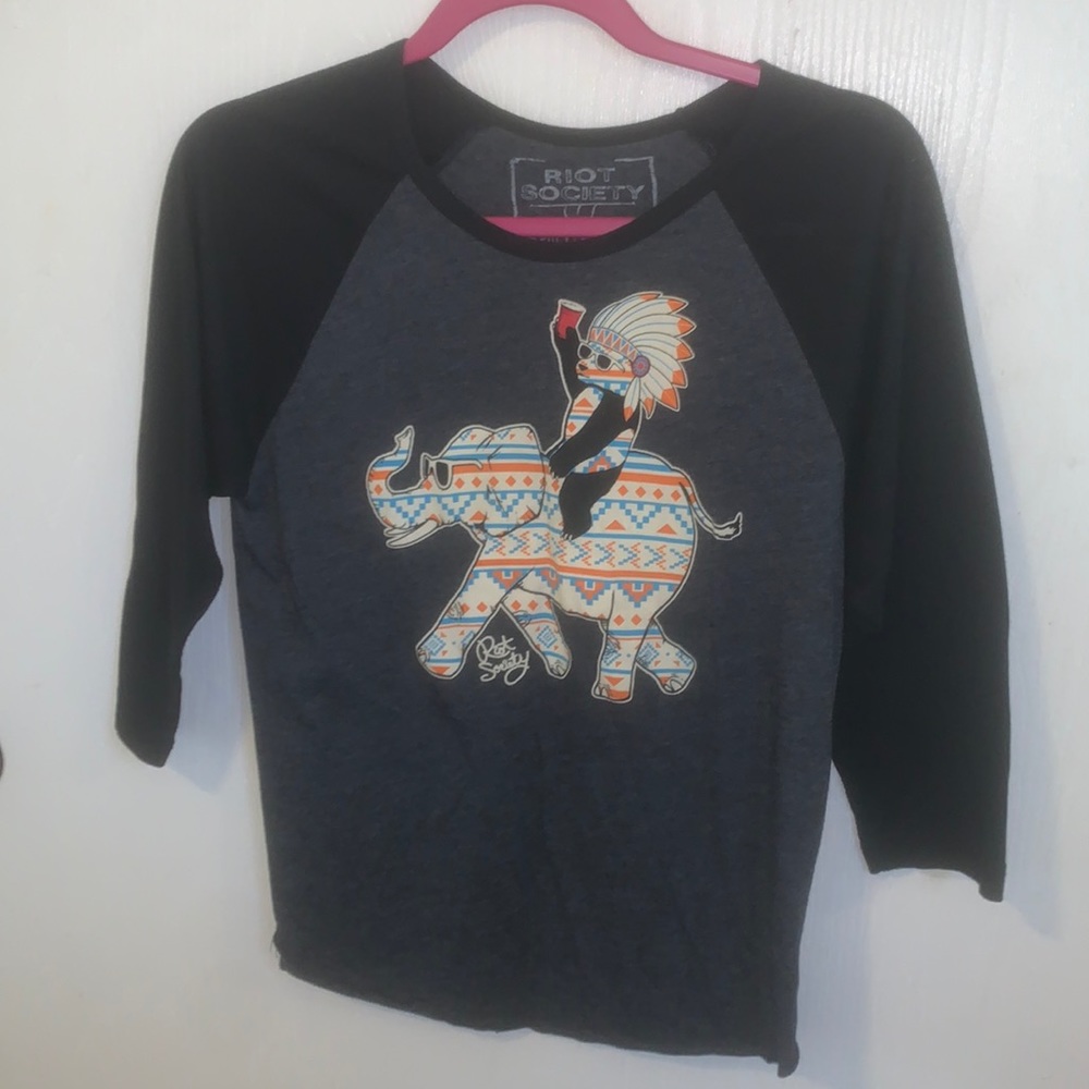Riot Society Raglan Tee